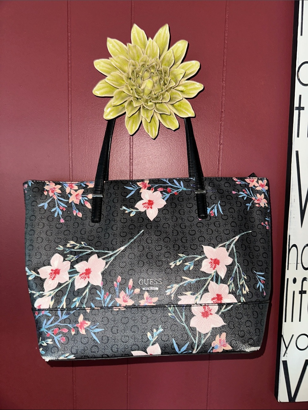 GUESS Floral Tote